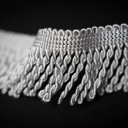 2.5" Frost White Bullion Fringe