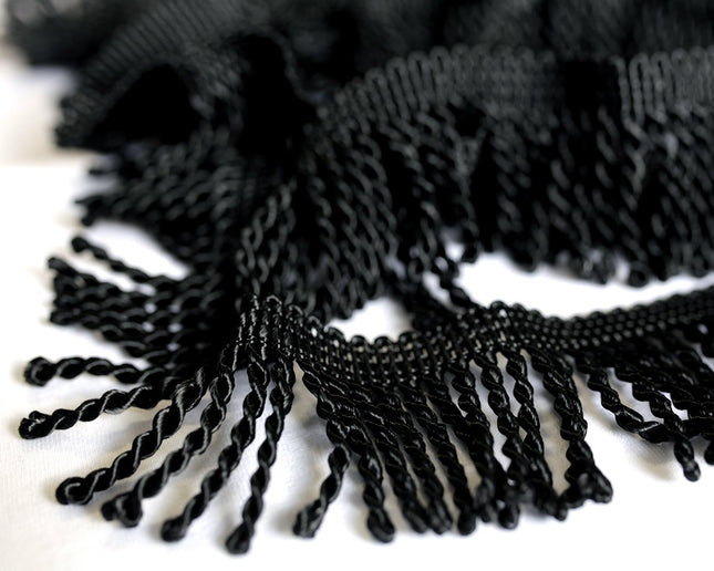 2.5" Black Bullion Fringe