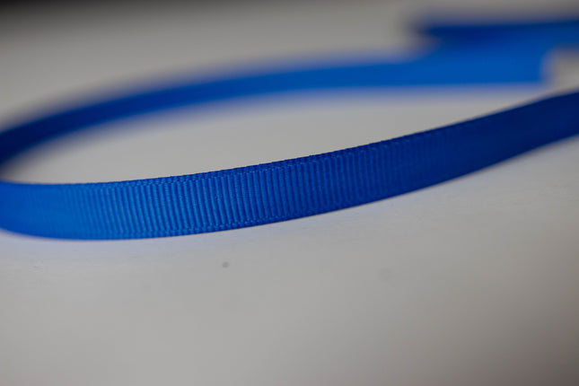 3/8 Inch Blue Grosgrain Ribbon