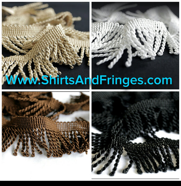 2.5-Inch Dual-Color Fringe Set | ShirtsAndFringes.Com