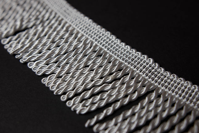 2.5" Frost White Bullion Fringe