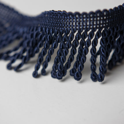 1.5" Navy Blue Bullion Fringe
