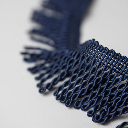 1.5" Navy Blue Bullion Fringe