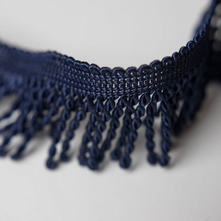 1.5" Navy Blue Bullion Fringe