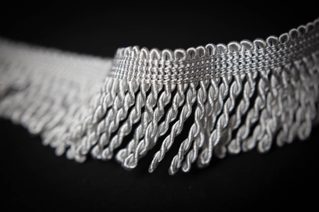 2.5" Frost White Bullion Fringe