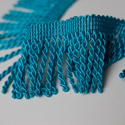 2.5" Turquoise Blue Fringe