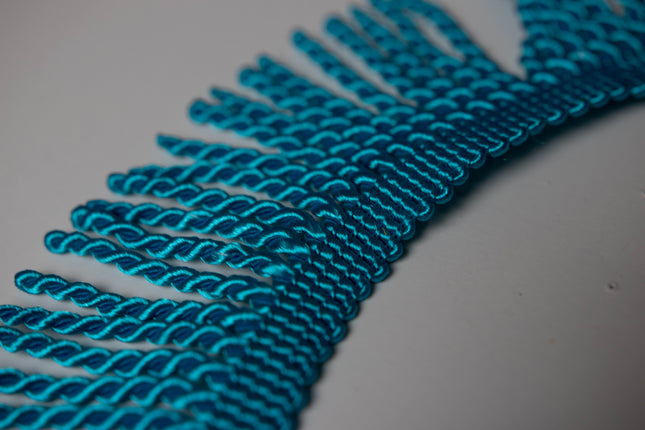2.5" Turquoise Blue Fringe